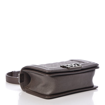 Chanel Calfskin Quilted Small Boy Flap Taupe 4 of 14