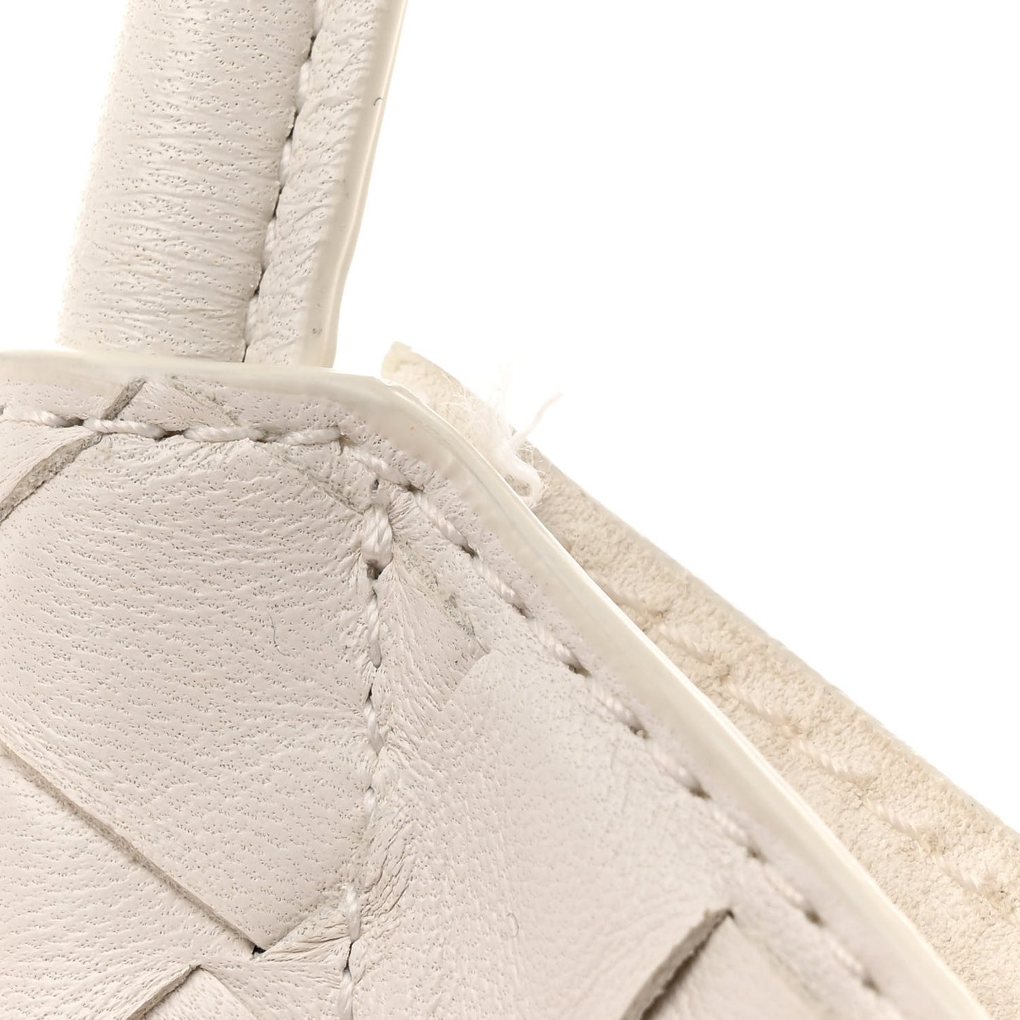 Nappa Intrecciato Small Solstice Hobo White