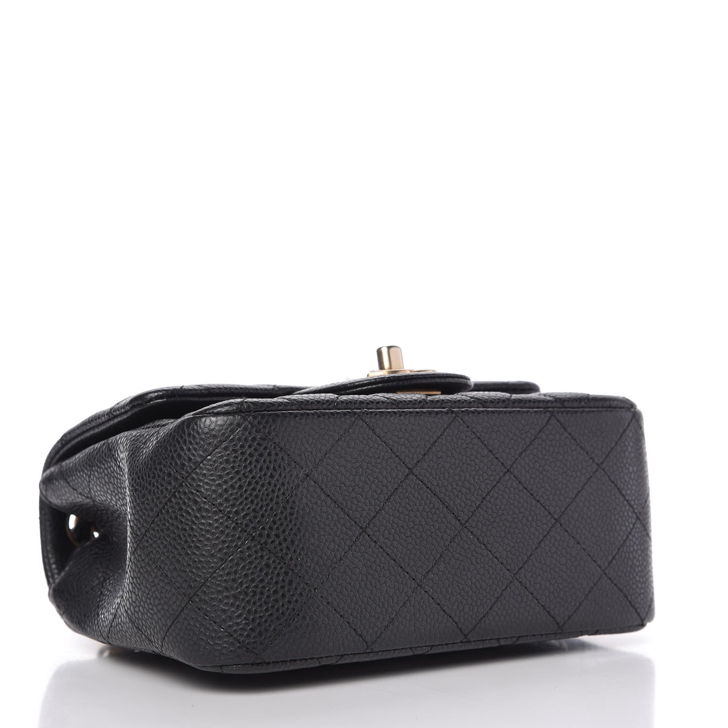 Chanel Caviar Quilted Mini Square Flap Dark Charcoal 4 of 10