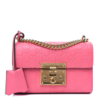 Gucci Guccissima Small Padlock Shoulder Bag Flush 1 of 5