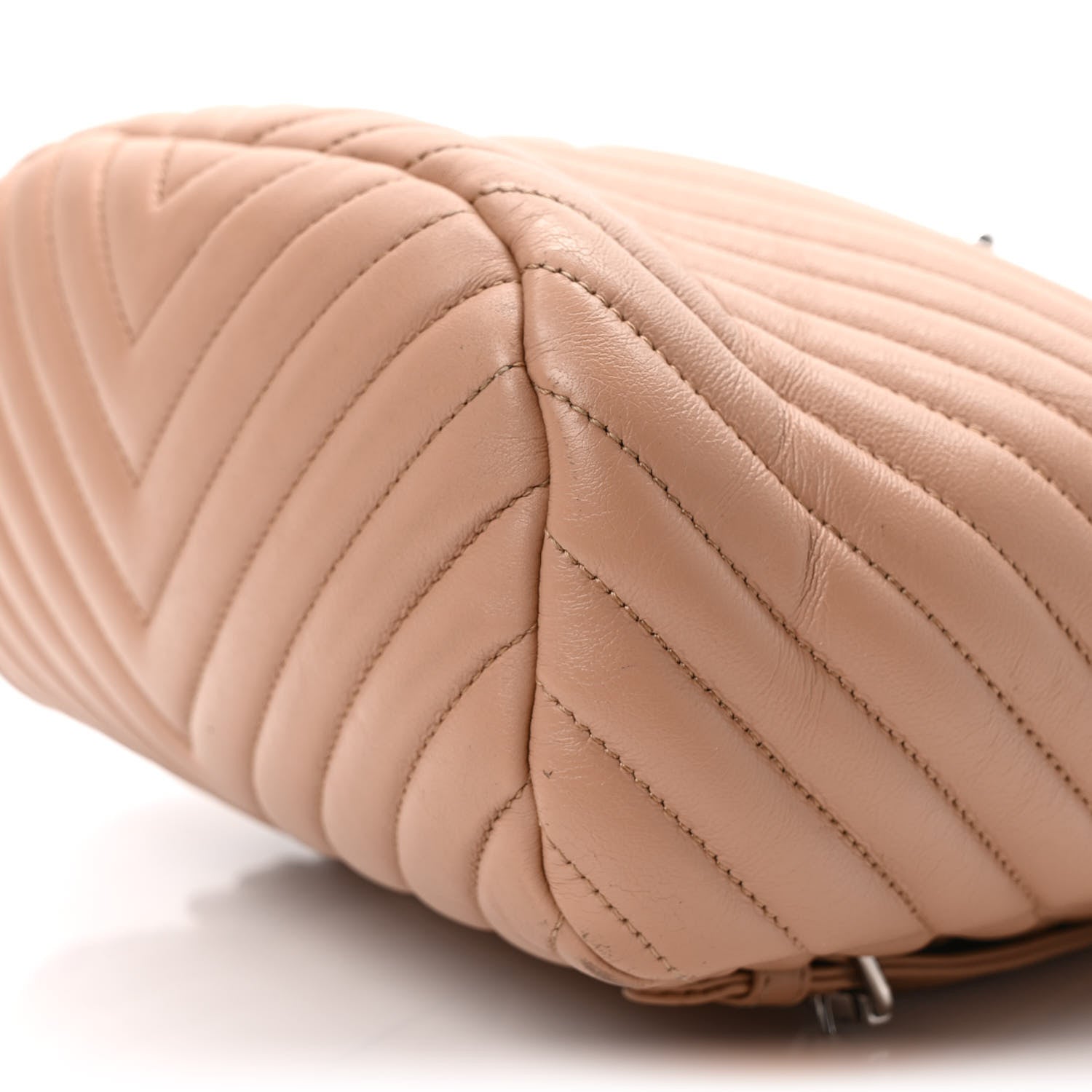 Chanel Calfskin Chevron Quilted Small Urban Spirit Backpack Beige 9 of 14