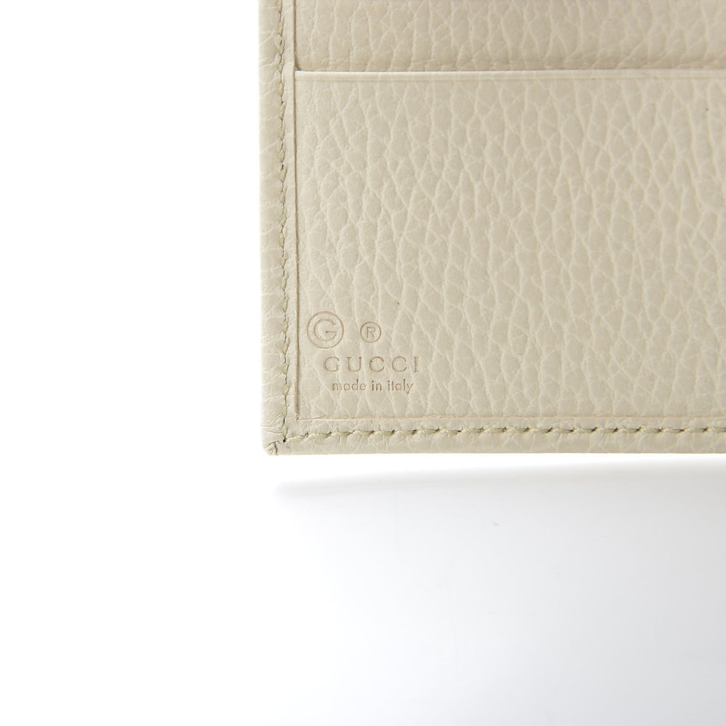 Dollar Calfskin Interlocking G French Wallet Ivoire