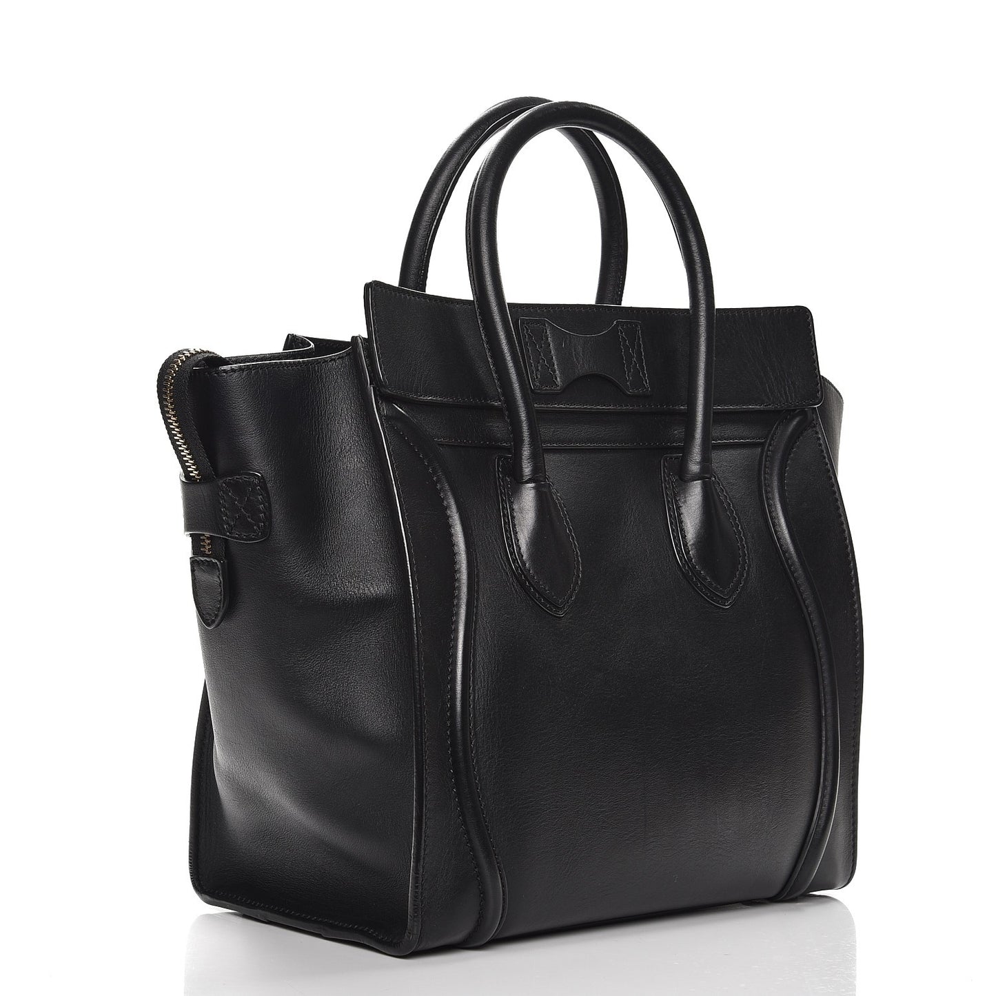 Smooth Calfskin Mini Luggage Black