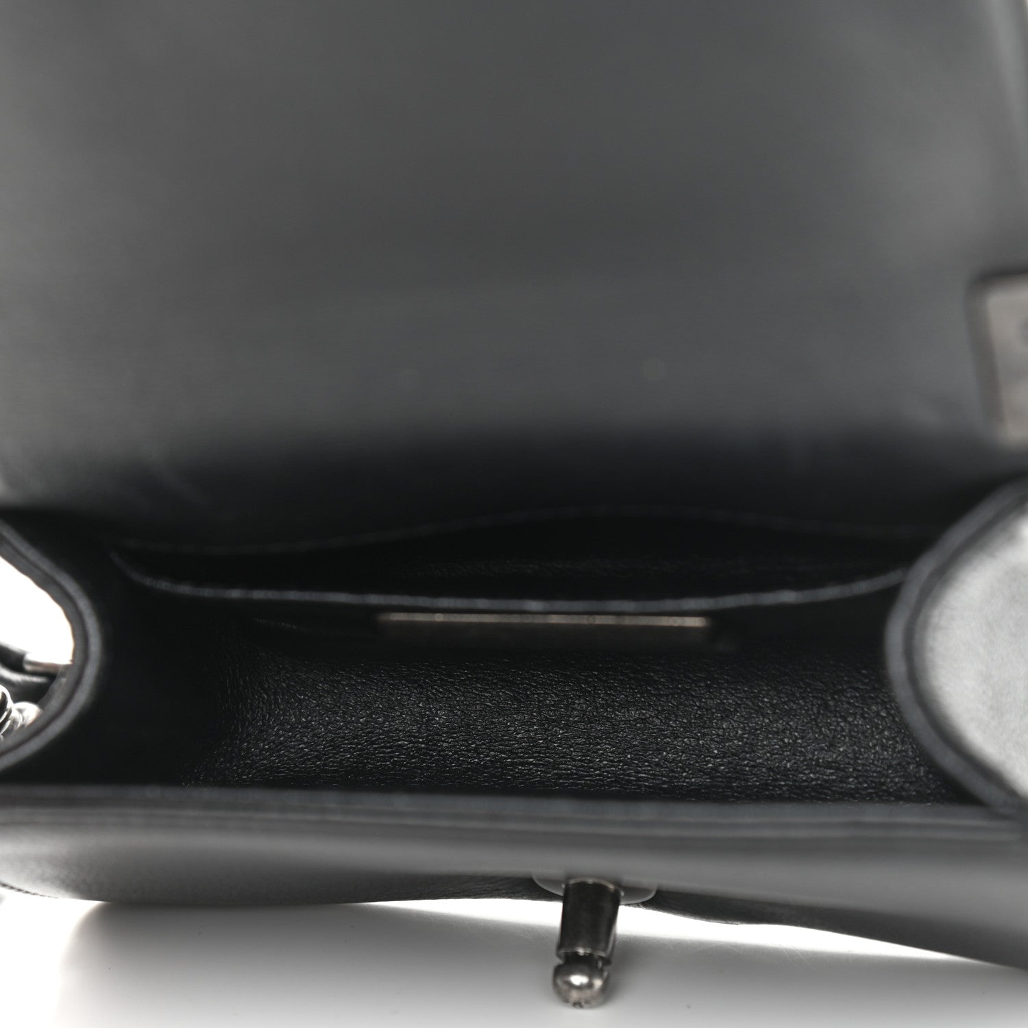Chanel Galuchat Stingray Mini Boy Flap Black Silver 5 of 10