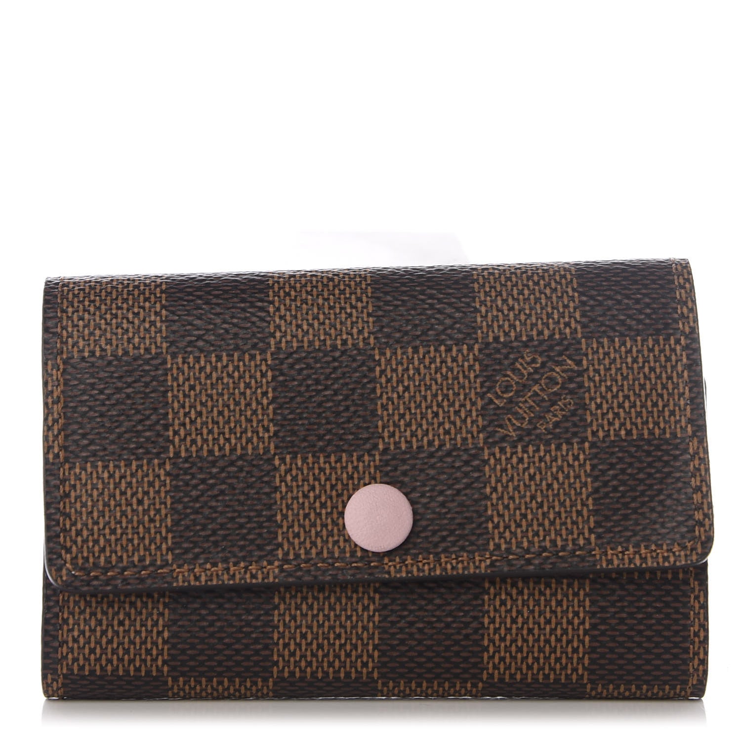 Louis Vuitton Damier Ebene Multicles 6 Key Holder Rose Ballerine 1 of 8