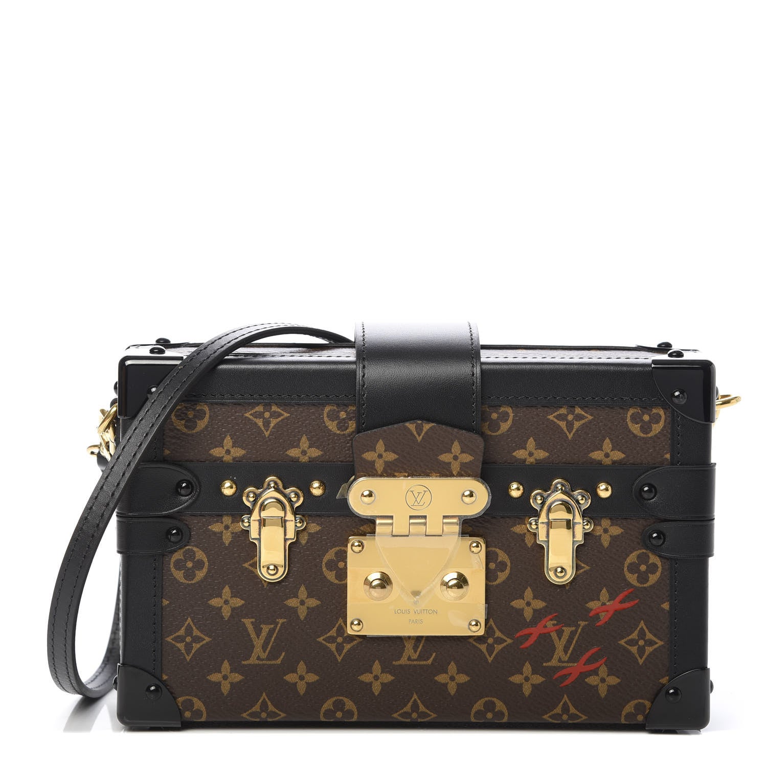 Louis Vuitton Monogram Petite Malle Black 1 of 12