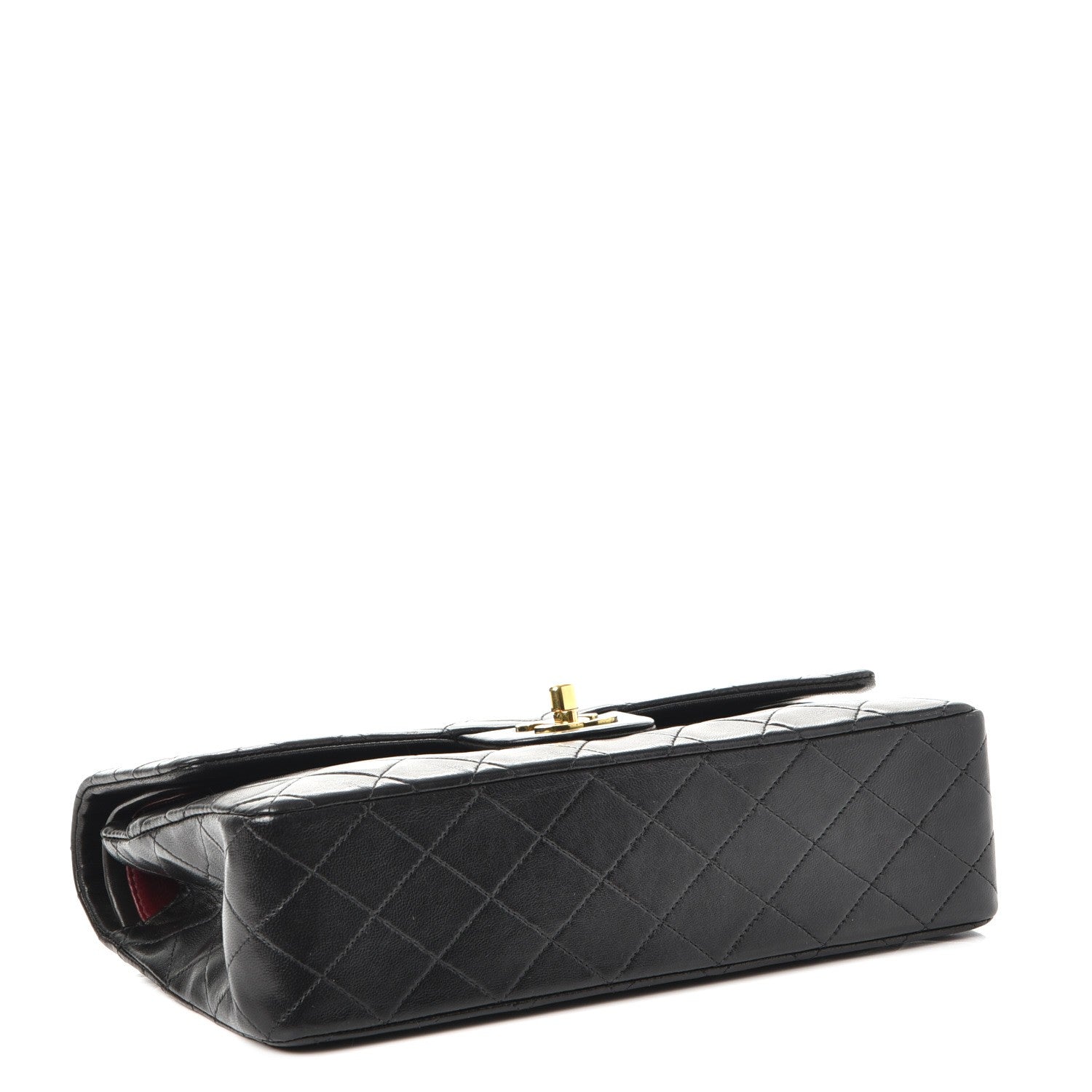 Chanel Lambskin Quilted Medium Double Flap Black 4 of 8