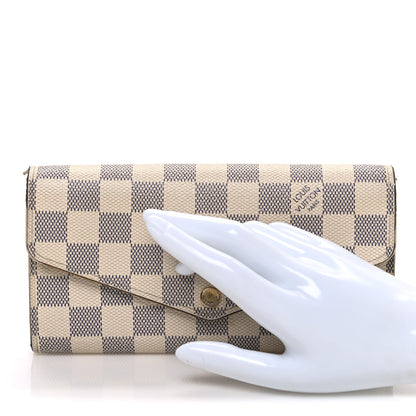 Louis Vuitton Damier Azur Sarah Wallet NM 2 of 7