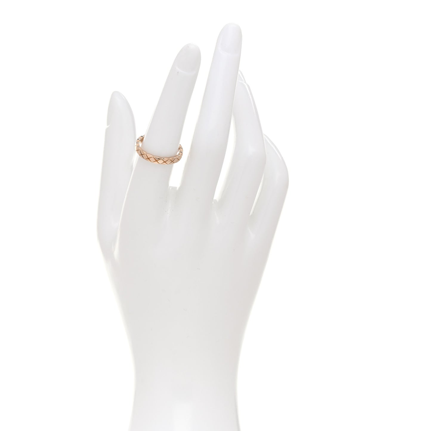 18K Beige Gold Mini Coco Crush Ring 53 6.25