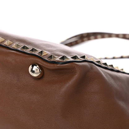Valentino Garavani Vitello Medium Rockstud Tote Dark Noisette 11 of 21