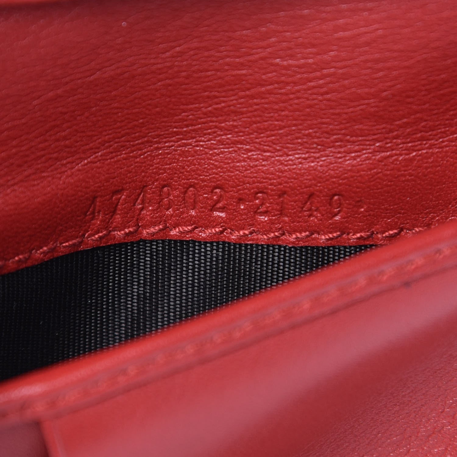 Gucci Calfskin Matelasse GG Marmont Wallet Hibiscus Red 7 of 12