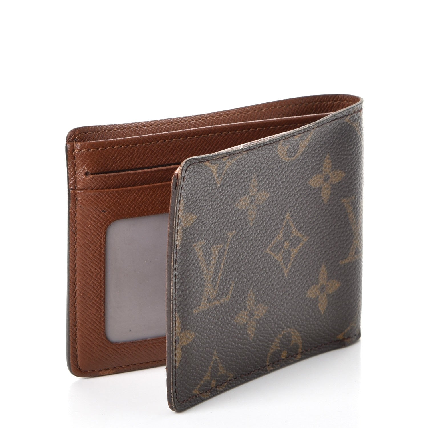 Louis Vuitton Monogram Mens Porte-Billets 3 Card Billfold Wallet 3 of 10