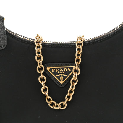 Prada Nylon Re-Edition 2005 Shoulder Bag Black 8 of 11