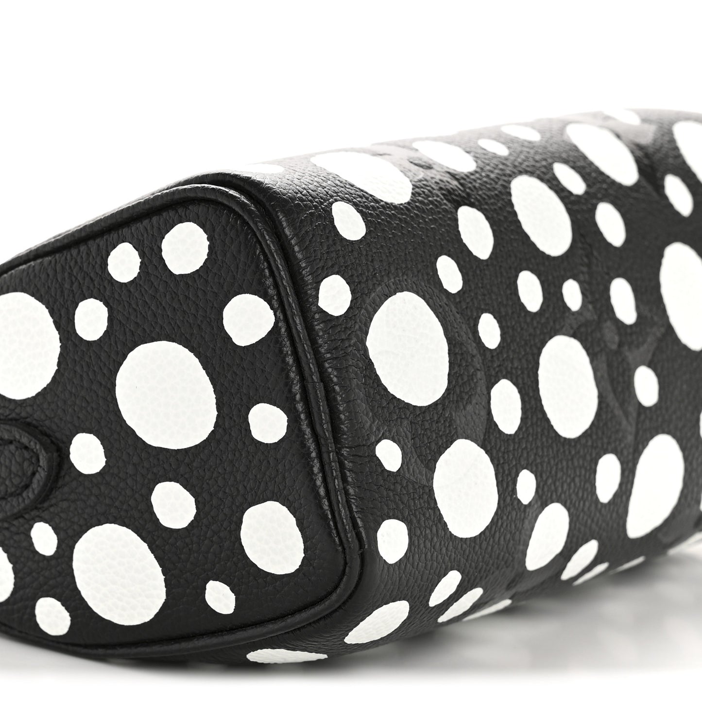 LV X YK Empreinte Infinity Dots Nano Speedy Bandouliere Black White