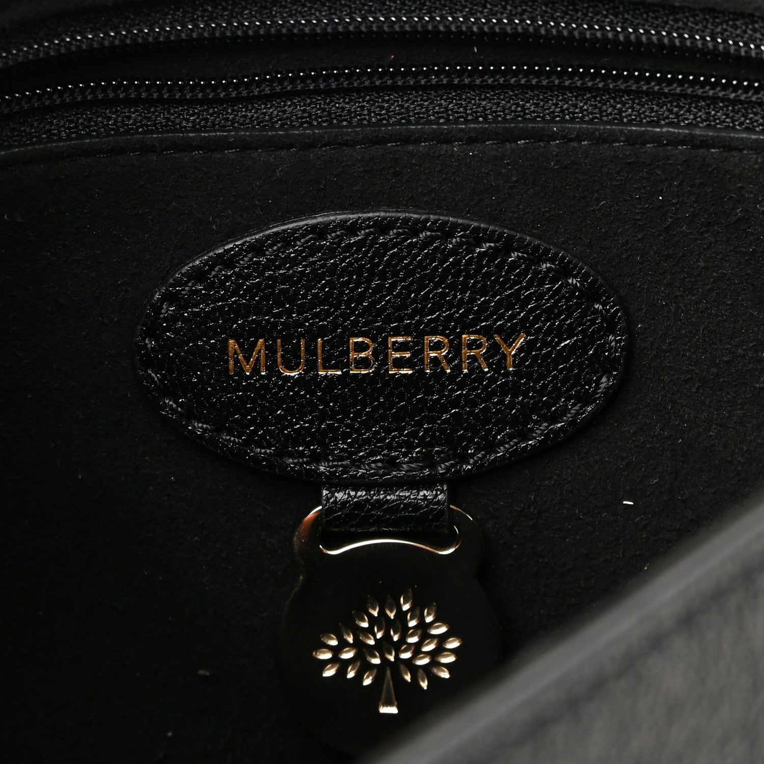 Mulberry Glossy Goatskin Small Lily Flap Black 6 of 10