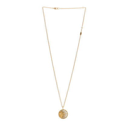 Christian Dior 18K Yellow White Gold Diamond Black Onyx Mother of Pearl Rose Celeste Medallion Pendant Necklace 3 of 7