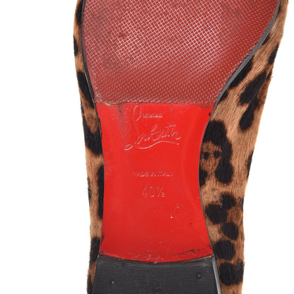 Christian Louboutin Pony Hair Leopard Print Sakouette Loafers Flats 40.5 9 of 14