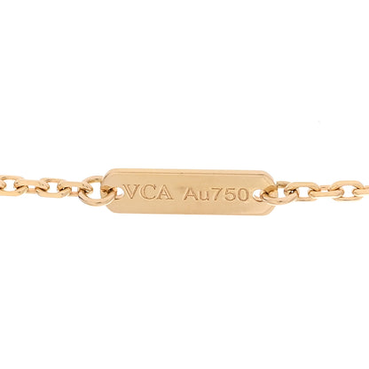 Van Cleef & Arpels 18K Yellow Gold Guilloche Vintage Alhambra Pendant Necklace 5 of 6