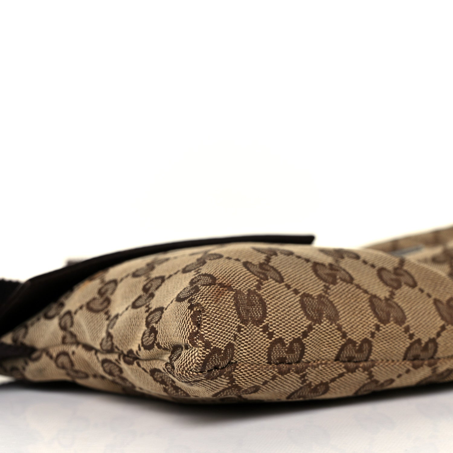 Gucci GG Monogram Double Pocket Belt Bag Dark Brown 8 of 10