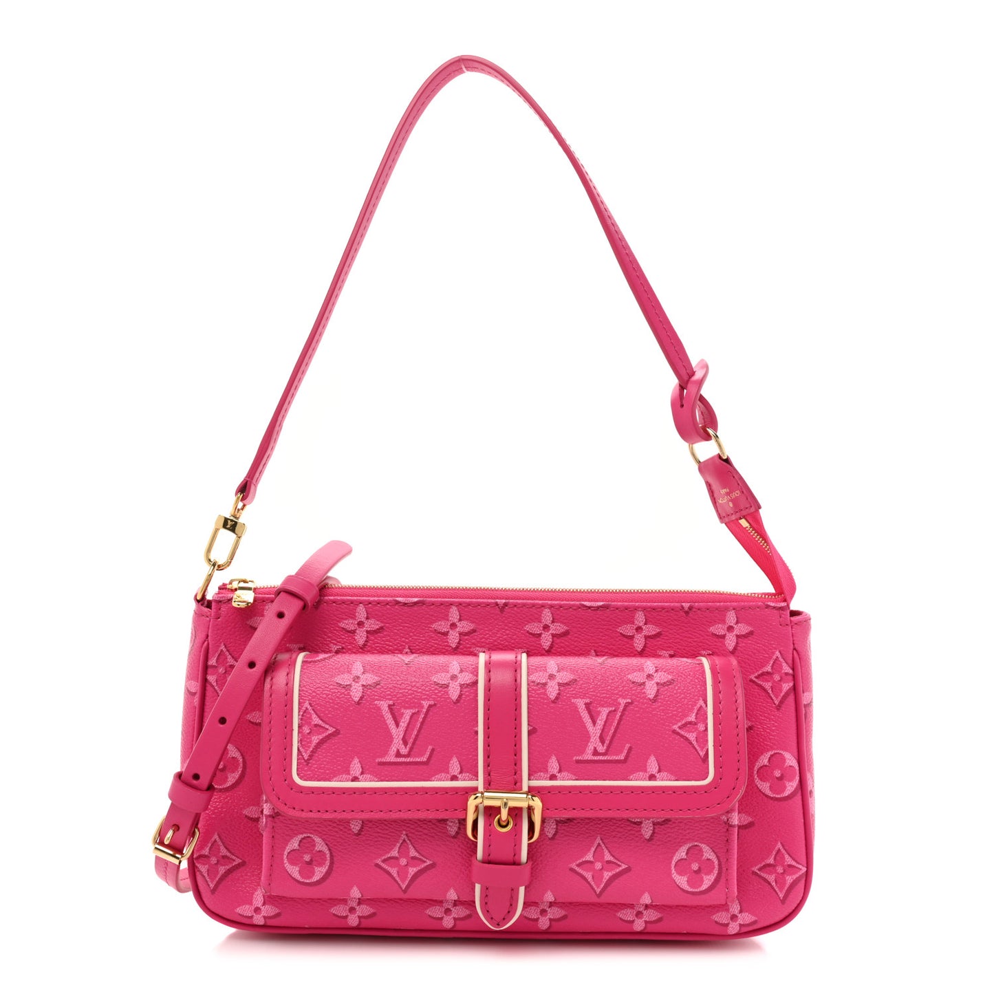 Monogram Fall For You Maxi Multi Pochette Accessories Fuchsia