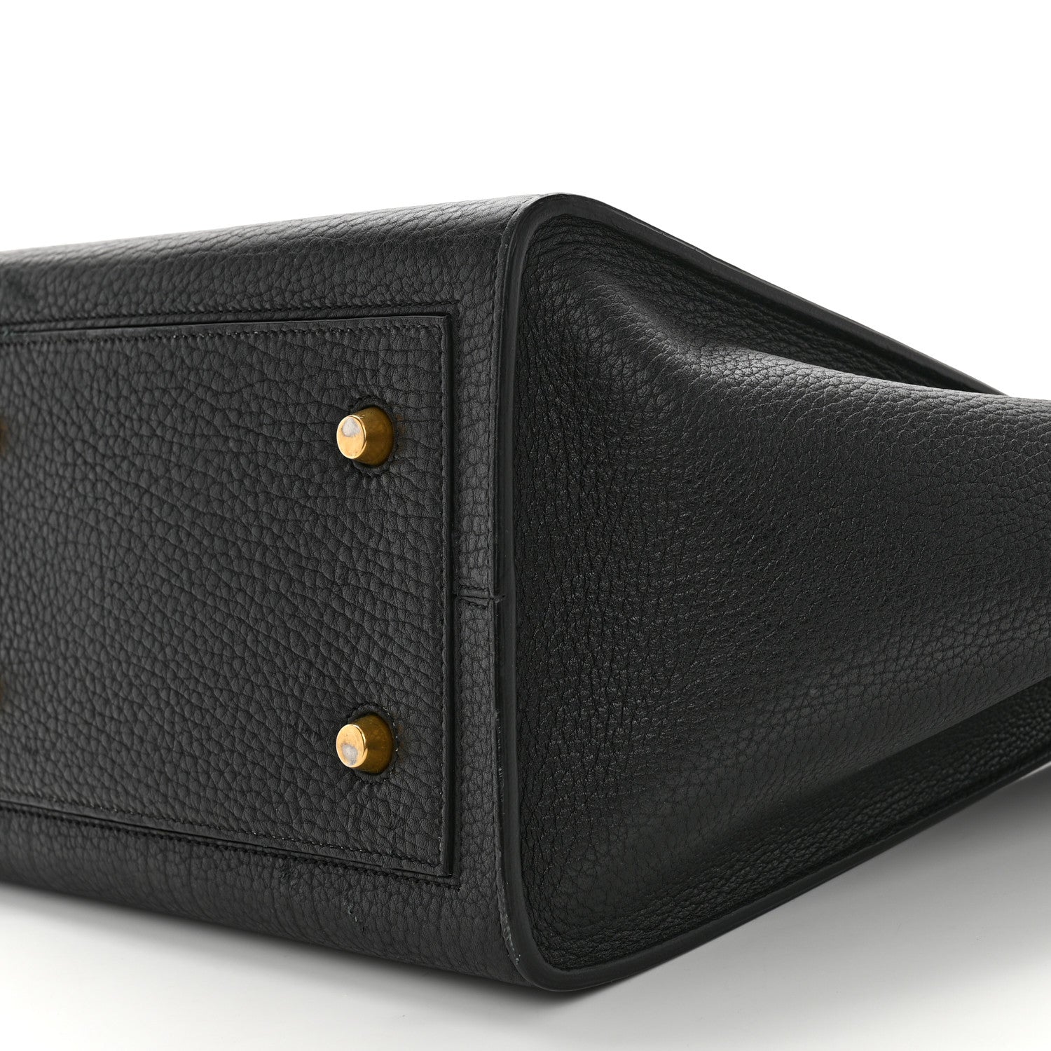 Celine Crisped Calfskin Mini Tie Knot Tote Black 10 of 13