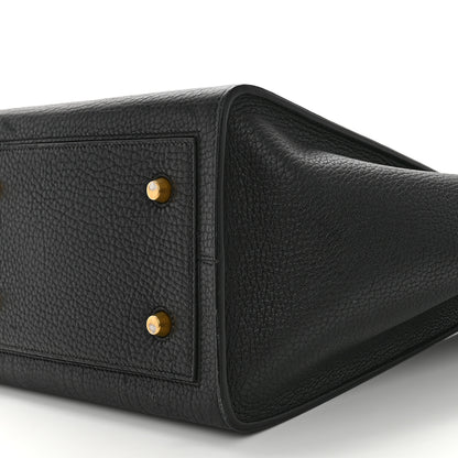 Celine Crisped Calfskin Mini Tie Knot Tote Black 10 of 13