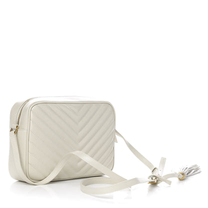 Saint Laurent Calfskin Matelasse Monogram Lou Camera Bag Crema Soft 2 of 8