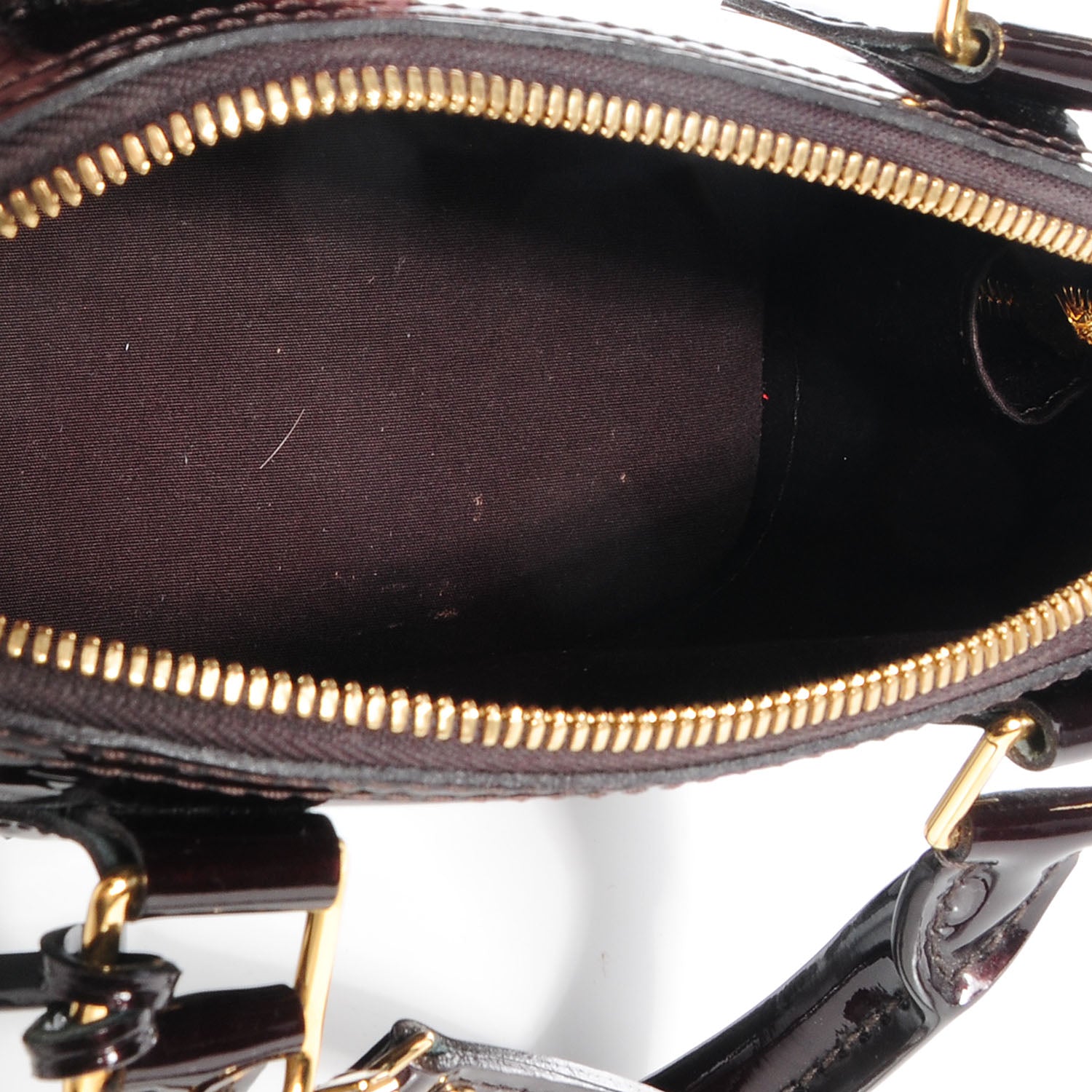 Louis Vuitton Vernis Alma BB Amarante 6 of 9