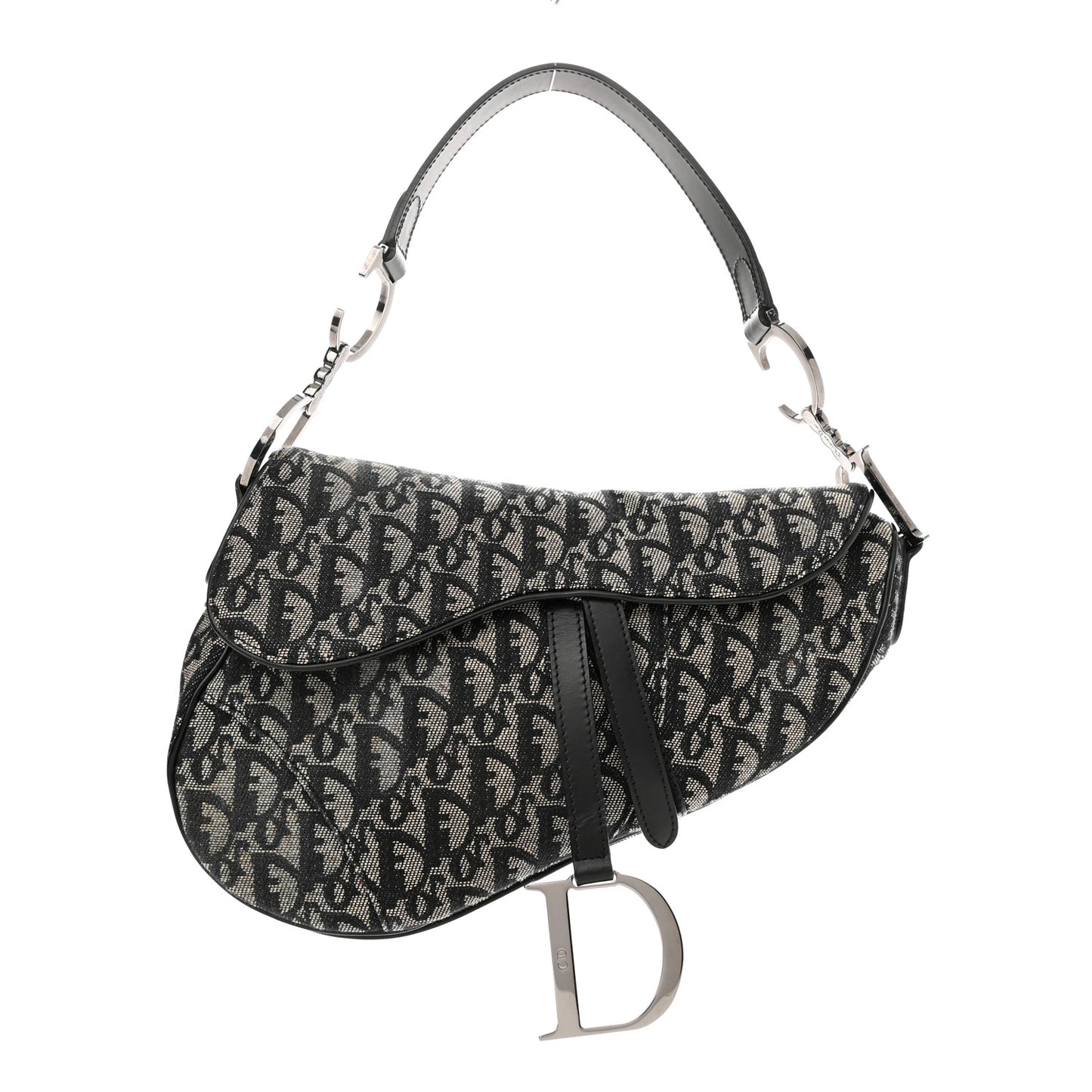 Monogram Saddle Bag Black
