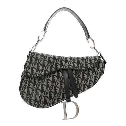 Christian Dior Monogram Saddle Bag Black 1 of 11