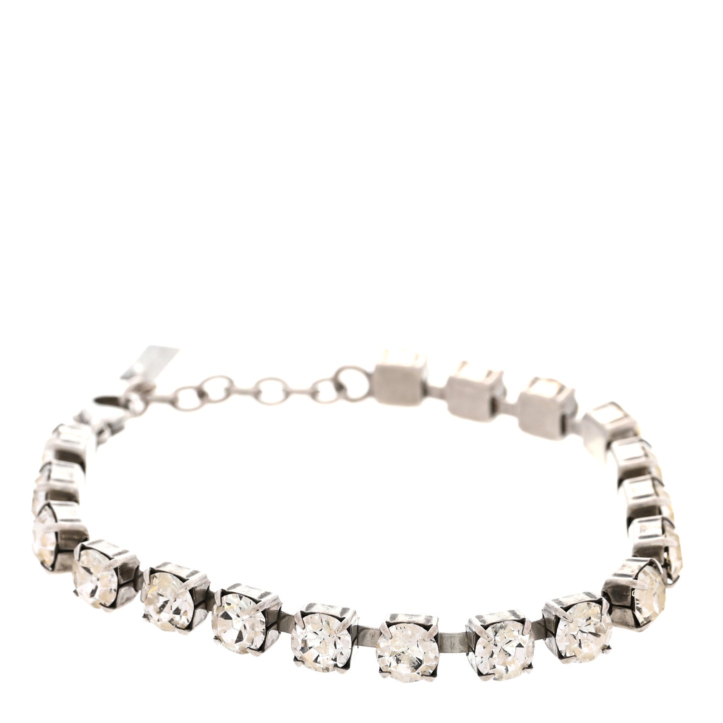 Crystal Link Bracelet Silver