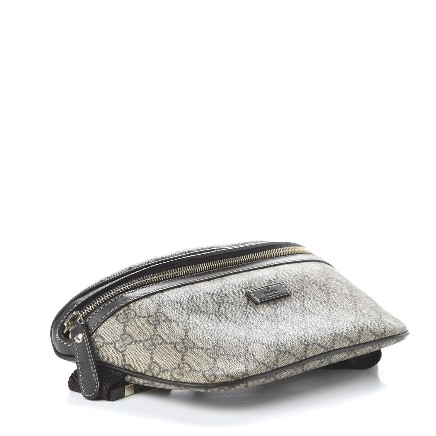 GG Supreme Monogram Belt Bag Dark Brown