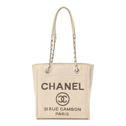 Chanel Mixed Fibers Small Deauville Tote Ecru 1 of 11