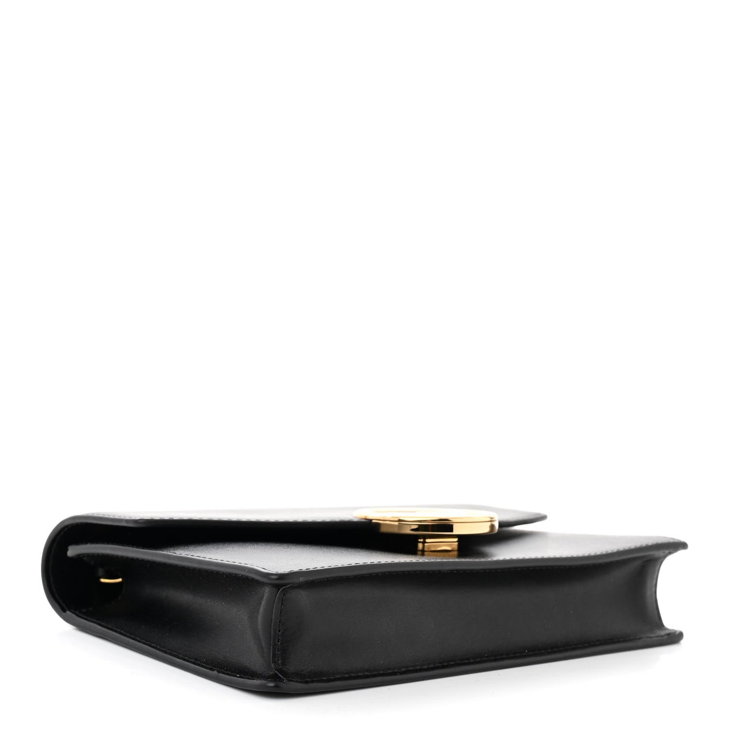 Vitello Liberty Lucido F is Fendi Medium Envelope Wallet on Chain Black