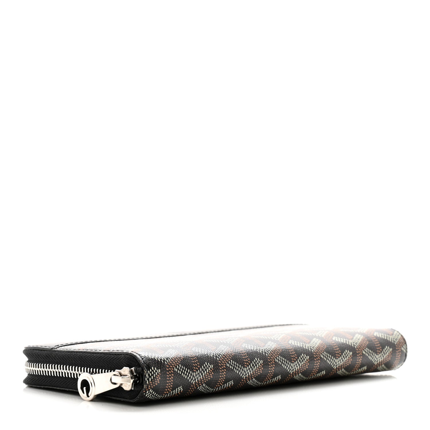 Goyard Goyardine Matignon Zip Around GM Wallet Black 4 of 9