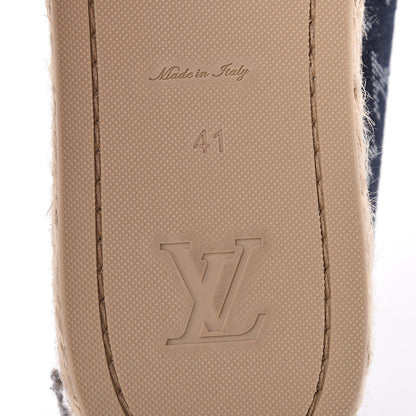 Louis Vuitton Monogram Denim Waterfall Espadrille 41 Marine 7 of 10