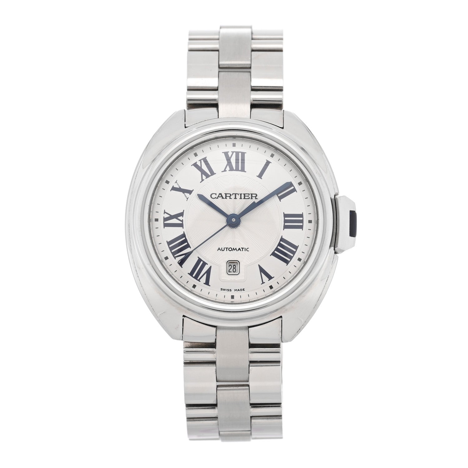 Cartier Stainless Steel 31mm Cle De Cartier Automatic Watch 1 of 4