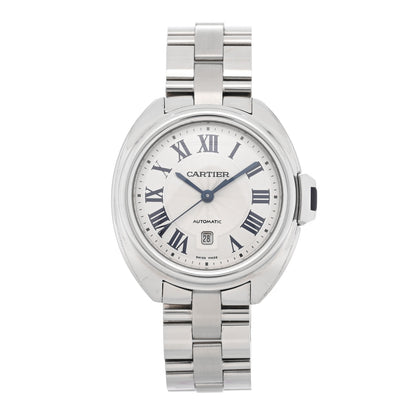 Cartier Stainless Steel 31mm Cle De Cartier Automatic Watch 1 of 4