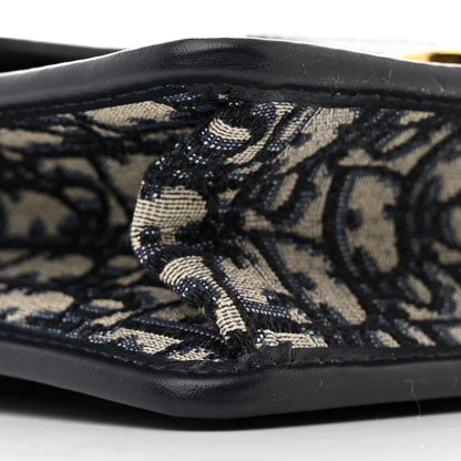 Christian Dior Oblique 30 Montaigne Flap Bag Blue 9 of 12