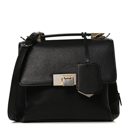 Balenciaga Grained Calfskin Le Dix Mini Soft Cartable Crossbody Black 1 of 14