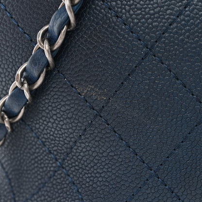 Chanel Grained Vegetal Calfskin Urban Shopping Tote Blue 12 of 19