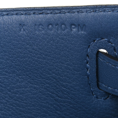 Hermes Swift Kelly Pochette Clutch Bleu Agate 7 of 11