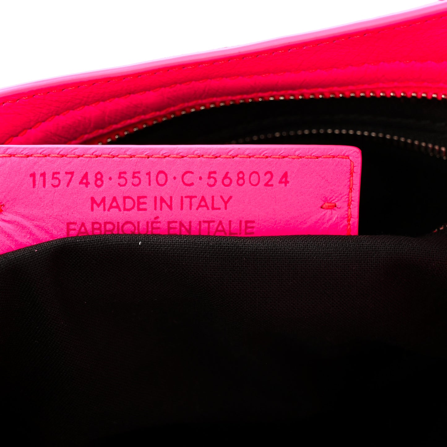 Agneau Classic Silver Hardware City Rose Fluo