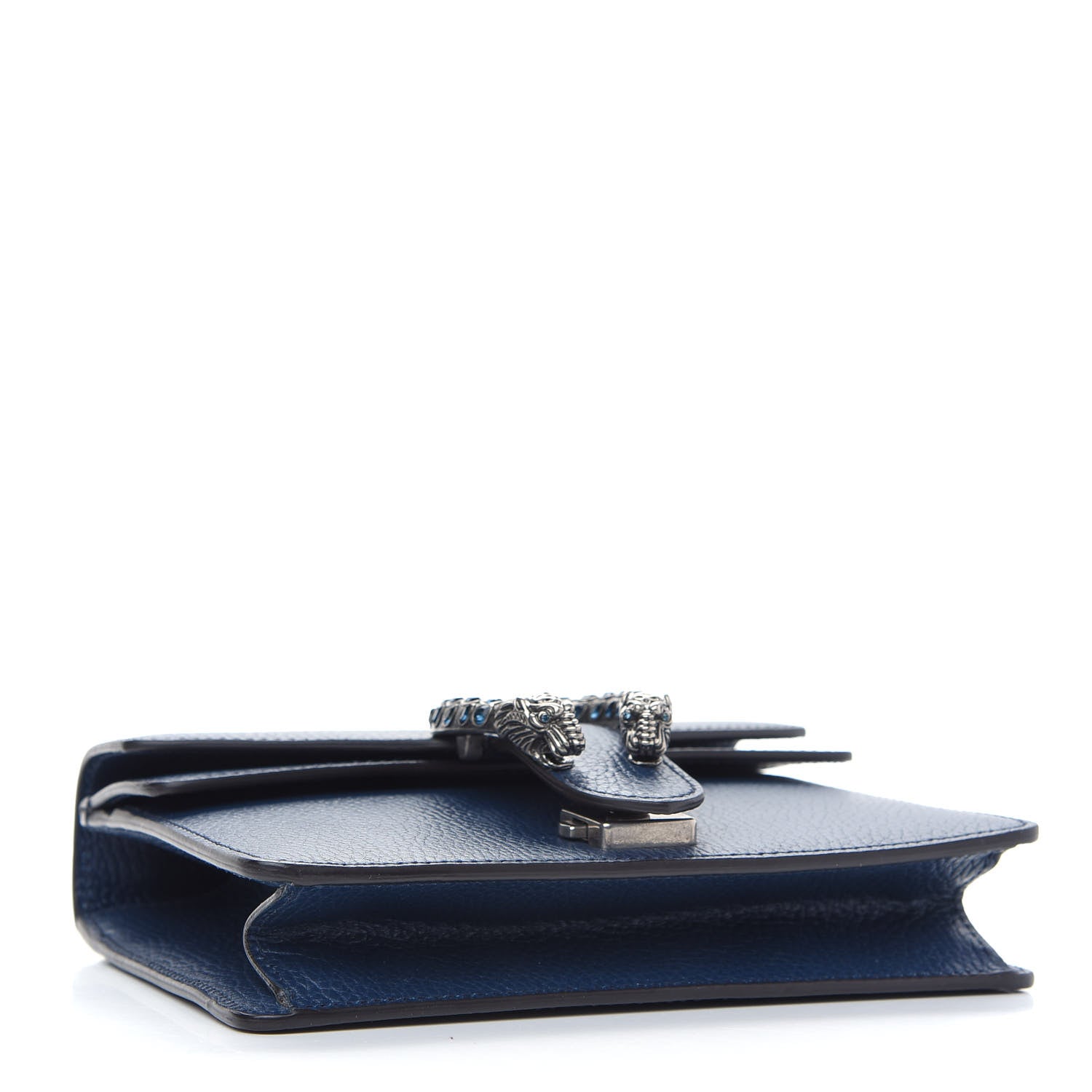 Gucci Dollar Calfskin Crystal Mini Dionysus Shoulder Bag Blue Agata Montana Sapphire 3 of 8
