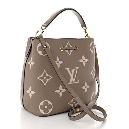 Louis Vuitton Empreinte Monogram Giant Neonoe MM Tourterelle Creme 3 of 9