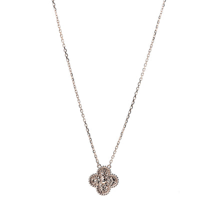 Van Cleef & Arpels 18K Rose Gold Vintage Alhambra Pendant Necklace 1 of 6