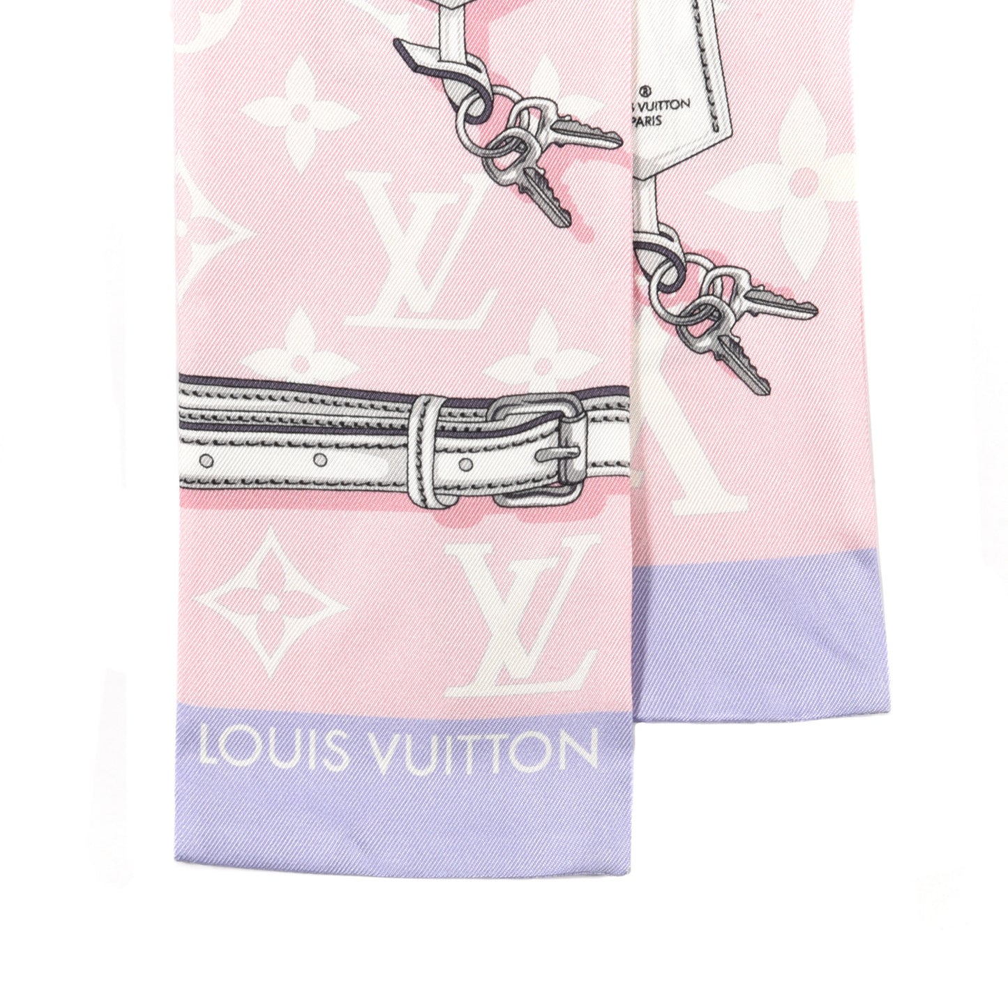 Silk Monogram Escale Confidential Bandeau Pink