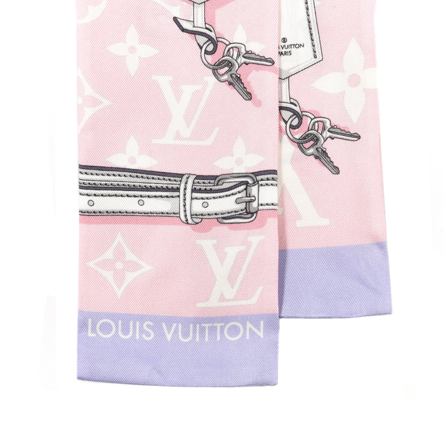 Louis Vuitton Silk Monogram Escale Confidential Bandeau Pink 2 of 3