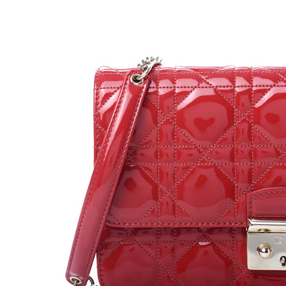 Christian Dior Patent Cannage Miss Dior Promenade Pouch Red 11 of 11