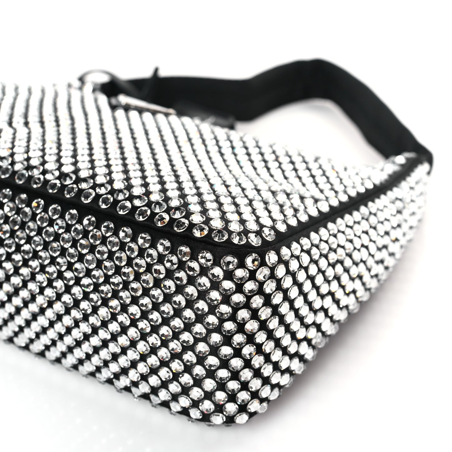 Satin Crystal Mini Re-Edition 2000 Bag Cristal